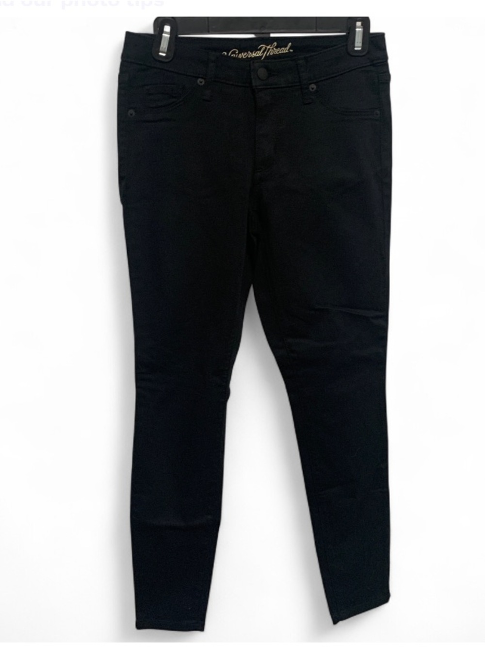 Universal Thread Black Mid Rise Skinny Jeans